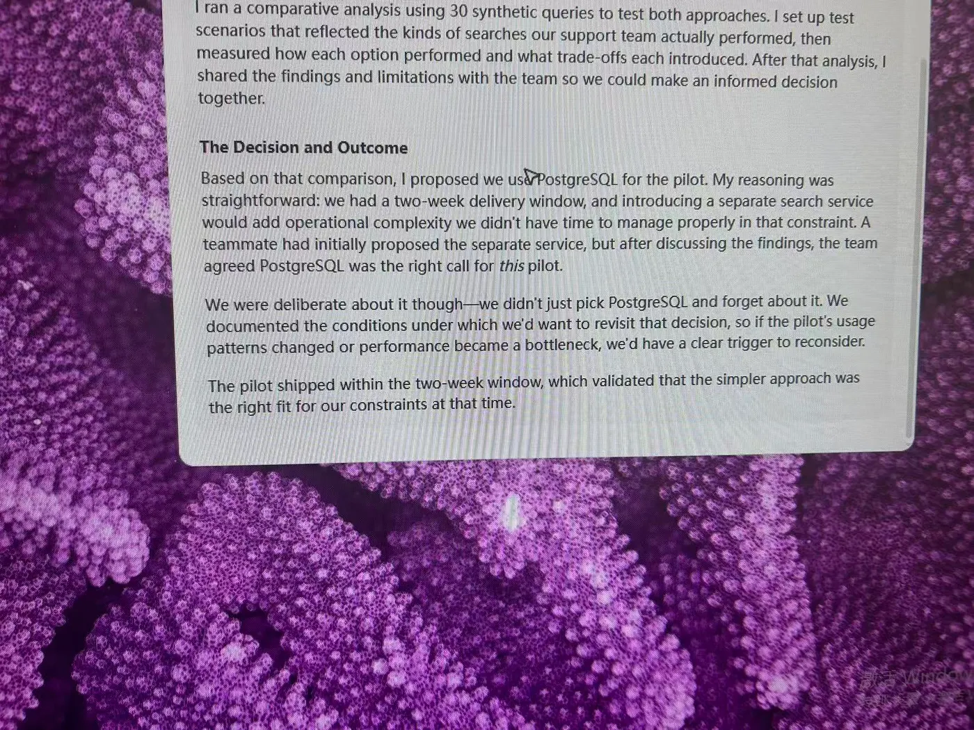 User-supplied SkillCopilotAI photo showing the generated decision and outcome, including suggested reasons and review conditions