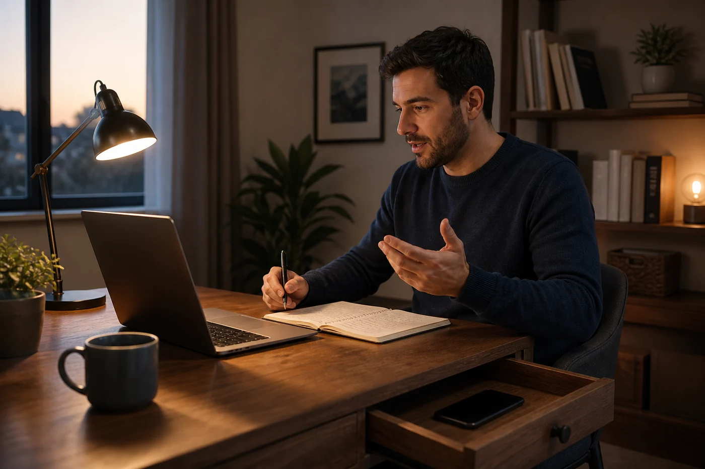 Candidate practicing independently contrasted with dependence on concealed live suggestions